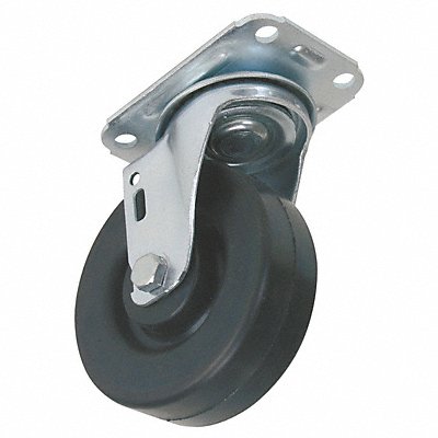 GRAINGER 5X728 Standard Plate Castor Swivel 195 lb.