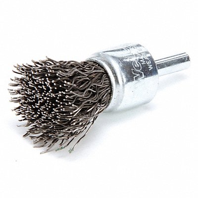WEILER 93126 Crimped Wire End Brush Steel 3/4 In.