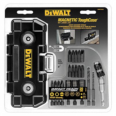 DEWALT DWMTCIR20 Screwdriver Bit Set 20 Pieces 1/4 Shank