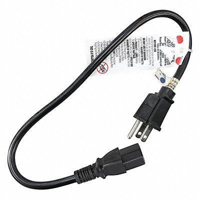 GRAINGER 5XFN3ID Power Cord 5-15P SJT 2 ft Blk 13A 16/3