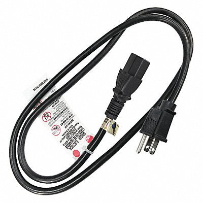 GRAINGER 5XFL7ID Power Cord 5-15P SJT 3 ft Blk 15A 14/3
