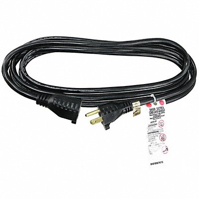 GRAINGER 5XFR0ID Extension Cord 10ft 16Ga 13A SJT Blk