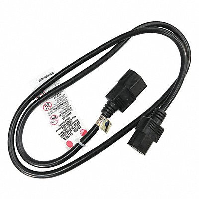 GRAINGER 5XFR5ID Powr Cord IEC C14 SJT 3 ft Blk 10A 16/3