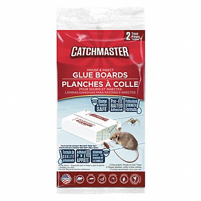 CATCHMASTER 3672 Glue Trap 8 1/2 in H Bait Board PK2