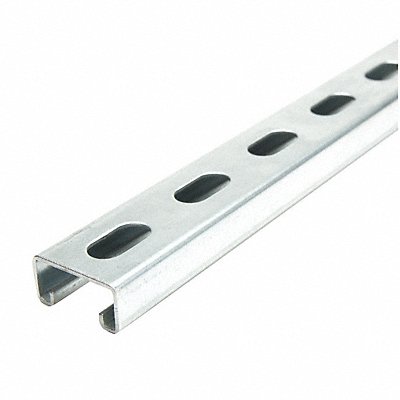 GRAINGER FS500SSPG12000 Strut Channel Steel Overall L 10ft