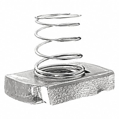 GRAINGER V20014 Spring Nut Steel Overall W 1 3/8in PK25