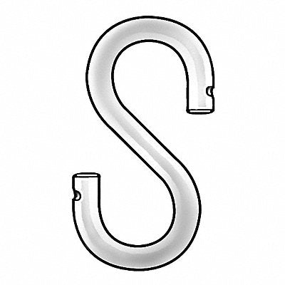 GRAINGER U173810000212 S Hook 5/16 in Opening 2-1/8 in PK10