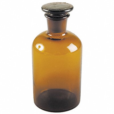 LAB SAFETY SUPPLY 5YHG6 Bottle 170 mm H Amber 83 mm Dia PK6