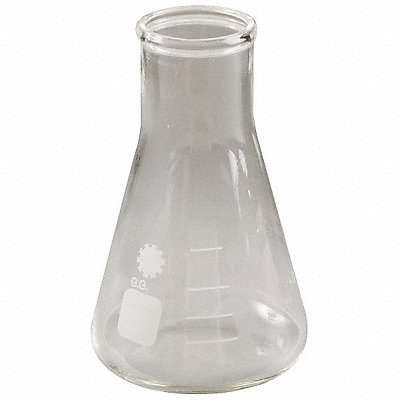 LAB SAFETY SUPPLY 5YHL5 Erlenmeyer Flask 50 mL 85 mm H PK12