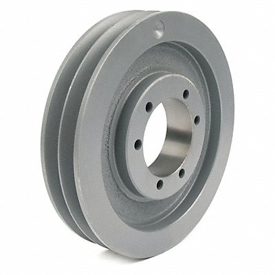 GRAINGER 5V902 V-Belt Pulley Detachable 2 Groove 9 OD