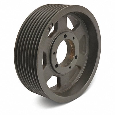 GRAINGER 5V1608 V-Belt Pulley Detachable 8Groove 16 OD
