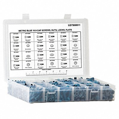 METRIC BLUE UST900011 HexHeadCap Screw Assortment No ofPieces 245