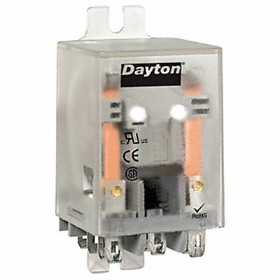 DAYTON 5YR10 H8091 Flange Relay 24VDC 11 Pins 10A @ 277V AC