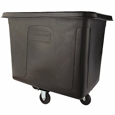 RUBBERMAID COMMERCIAL PRODUCTS FG461400BLA Cube Truck HDPE Black 14.0 cu ft.