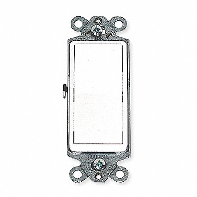 HUBBELL DS120W Wall Switch Wht 20A Back Side Single Pole