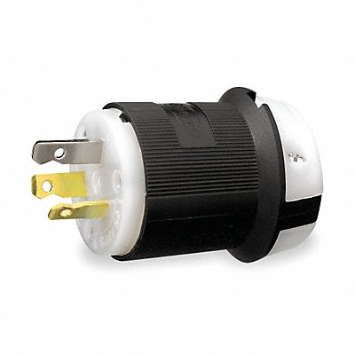 HUBBELL HBL9977C Straight Blade Plug Blk 20 A Stnd 10-20P