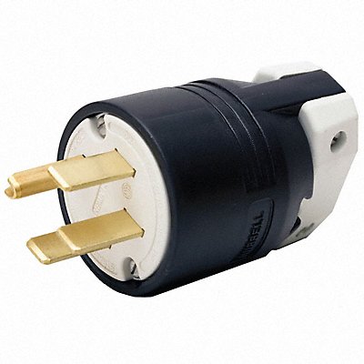 HUBBELL HBL9451C Straight Blade Plug Blk 50 A Stnd 14-50P