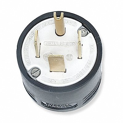 HUBBELL HBL9461C Straight Blade Plug Blk 60 A Stnd 14-60P