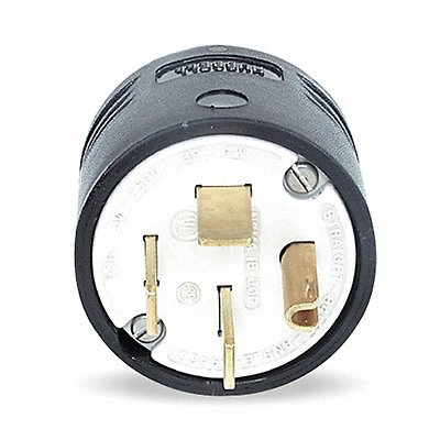 HUBBELL HBL8451C Straight Blade Plug Blk 50 A Stnd 15-50P