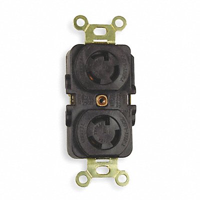 HUBBELL HBL4750 Locking Receptacle 15 A Brown Steel L7-15R 1Gng