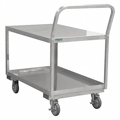 GRAINGER SLDO16243625PU Metal Shelf Cart 1 200 lb SS