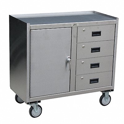 JAMCO YY136U500 Mobile Cabinet Workbench SS 37 W 21 D
