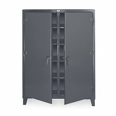 STRONG HOLD 66DS248 Storage Cabinet 78 x72 x24 Dark Grey 8 Shelves