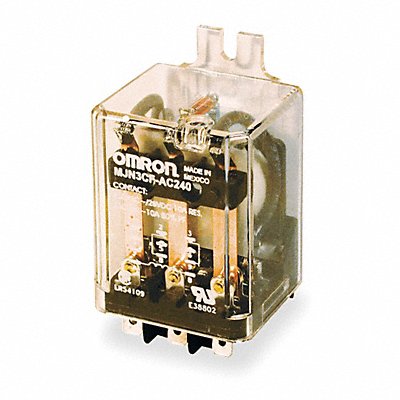 OMRON MJN3CFAC240 H8090 Flange Relay 240VAC 11 Pins 10A @ 240VAC