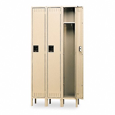 TENNSCO STS1218723SAND F0446 Wardrobe Locker 1x3Locker Sand 78 x36 x18 Assm