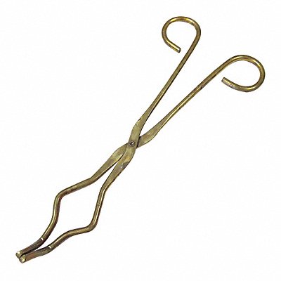 GRAINGER 5ZPT3 Crucible Tongs 9 in L Brass
