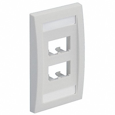 PANDUIT CFPE4WHY Wall Plate Single Gang 4 Ports White