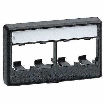 PANDUIT CFFPL4BL Wall Plate Furniture 4Ports Black