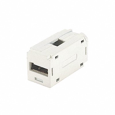 PANDUIT CMUSBAAIW Coupler 1P 0.71 in H 1.6 in L 0.61 in W