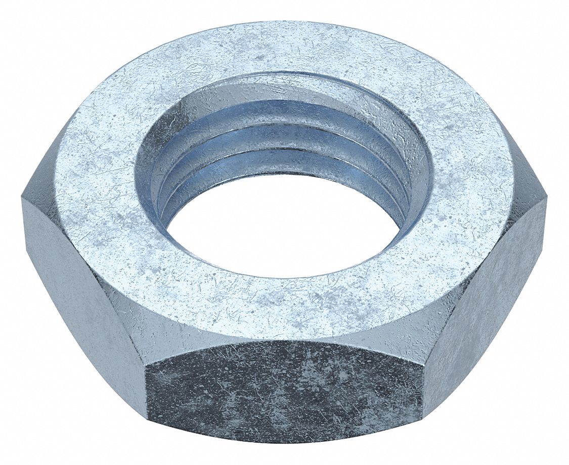 GRAINGER JN98030000 Jam Nut Znc Stl M30-3.50 46x15mm Cls4 1PK