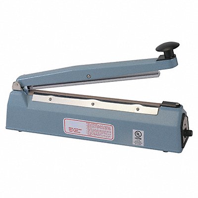 GRAINGER 4LT28 Poly Bag Sealer Countertop Mount Hand Op