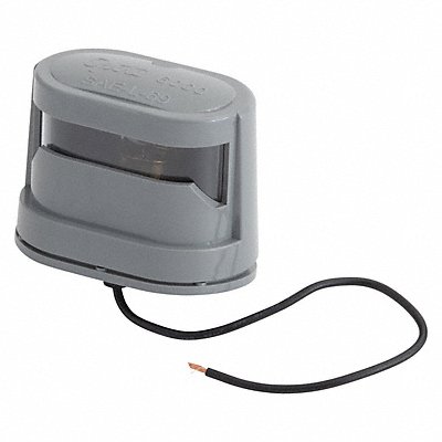 GROTE 60001 License Plate Light Oval Grey