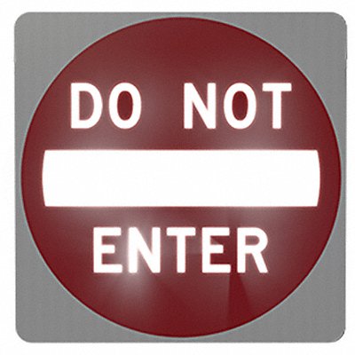 LEGENDVIZ 600627 Internally Illuminated LED Traffic Sign