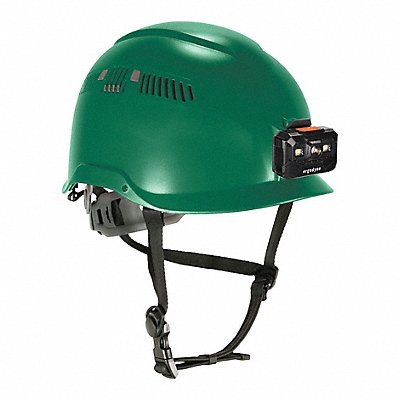 ERGODYNE 8977LED Green Safety Helmet LED Light Vented
