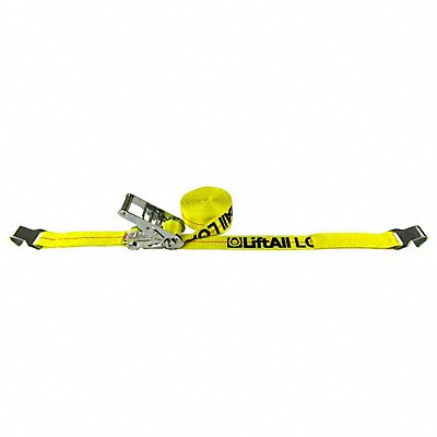 LIFT-ALL 60502 Tie Down Strap Flat-Hook Yellow