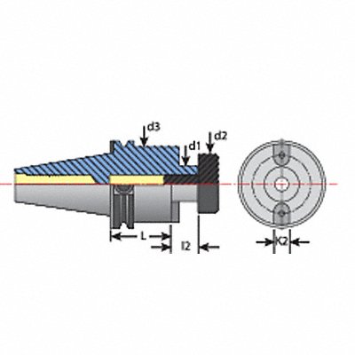 TECHNIKS 12HC180M CAT Facemill Arbors