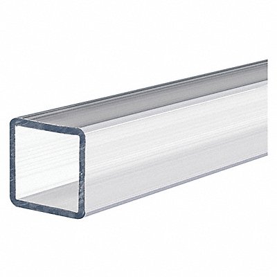 GRAINGER BULKRPTPC4 Tube Polycarbonate 6 ft L 2 x 2 inClear