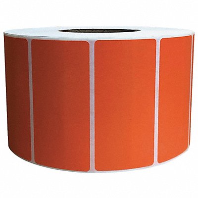 GRAINGER 60DX45 Barcode Printer Label 3 W 2 H Orange
