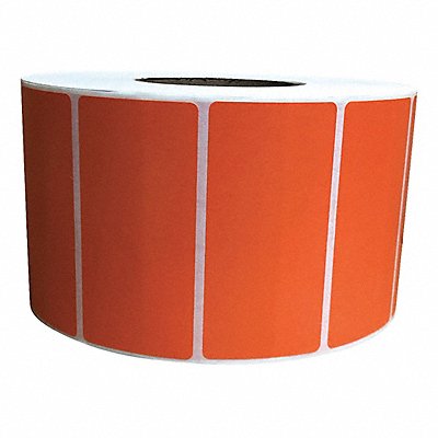 GRAINGER 60DX55 Barcode Printer Label 4 W 2 H Orange