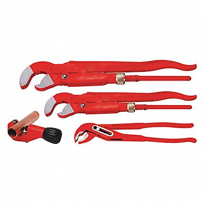 ROTHENBERGER 70135X Pipe Wrench Set Professional Four-Part