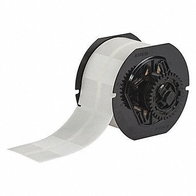 BRADY B33RO296427 Vinyl Wire Label Translucent/White