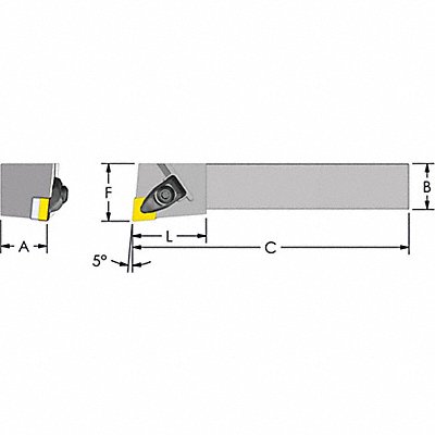 ULTRA-DEX USA DCLNR124B Indexable Profiling End Mill 1 PHC