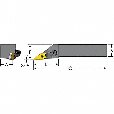 ULTRA-DEX USA MVJNR204D Indexable Profiling End Mill 25.00mm PHC