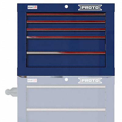 PROTO JSTV2720CS05BL Gloss Blue Heavy Duty Top Chest
