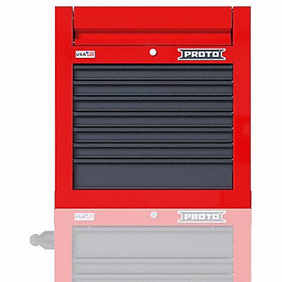 PROTO JSTV2728CS07RG Gloss Red Heavy Duty Top Chest