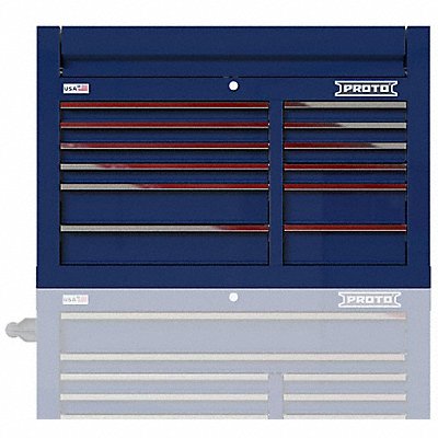 PROTO JSTV4228CD12BL Gloss Blue Heavy Duty Top Chest